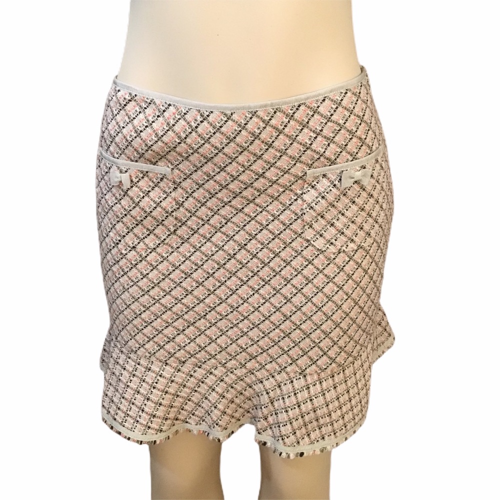 Elie Tahari Tweed Flare Skirt NWOT